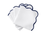 Scallop Edge Napkin, Set of 4 - Sapphire